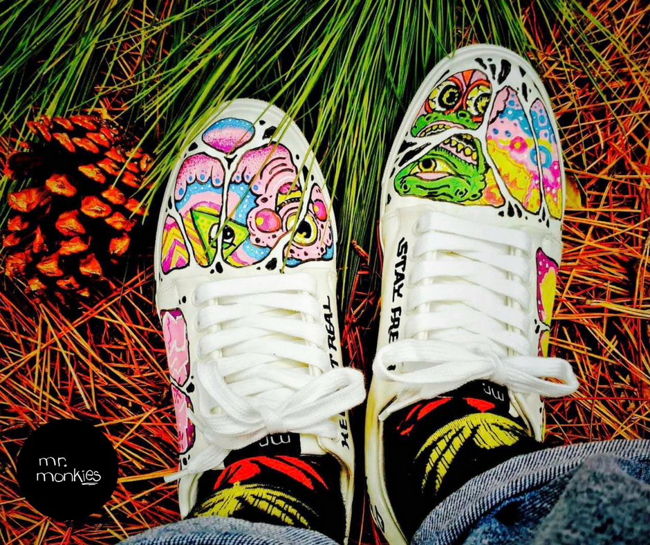 MonkiesShoes's tweet photo. Petite sortie au vert pour ces #mrmonkies. On aime beaucoup le style #psychedelic. C'est fou l'inspiration que vous avez tous ! 😘 https://t.co/h9ivmnQyUM