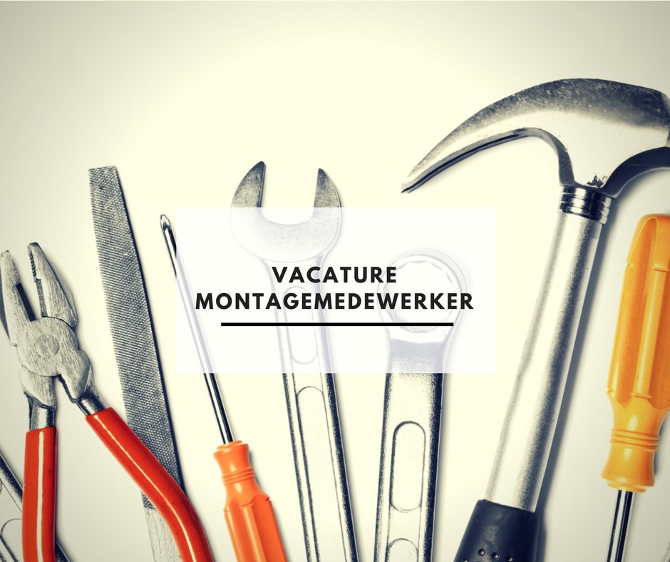 Wij zijn op zoek naar een fulltime montagemedewerker! goo.gl/9exo85 #vacature #montage #lockers
