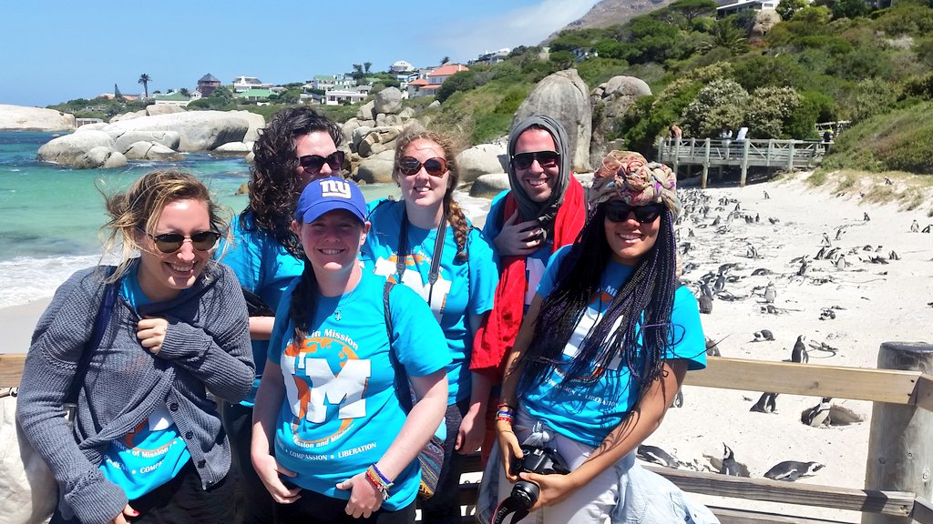 TheJusticeDesk's tweet photo. The excited faces of @IonainMission alumni seeing their first African penguin on our immersion trip in South Africa! #IIMSA https://t.co/IHcpPdzqWr