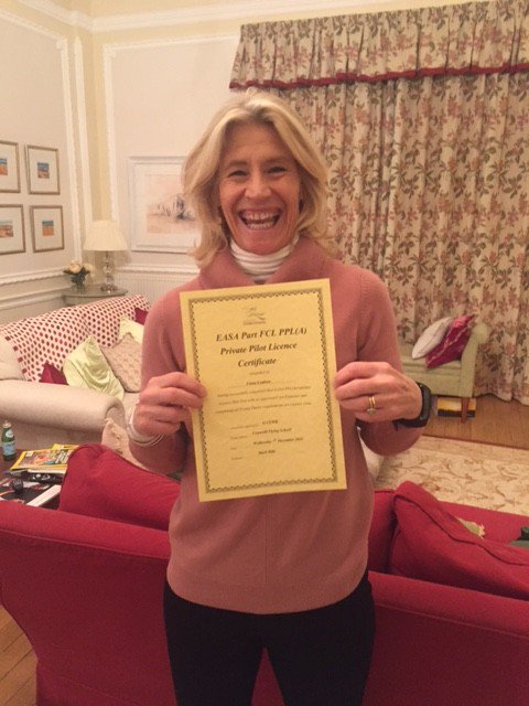 Amazing achievement EASA PPL in ONLY 6 WEEKS. Fiona Coulson ALSO managed 9 written exams with only total of 2 questions wrong! AWESOME!!