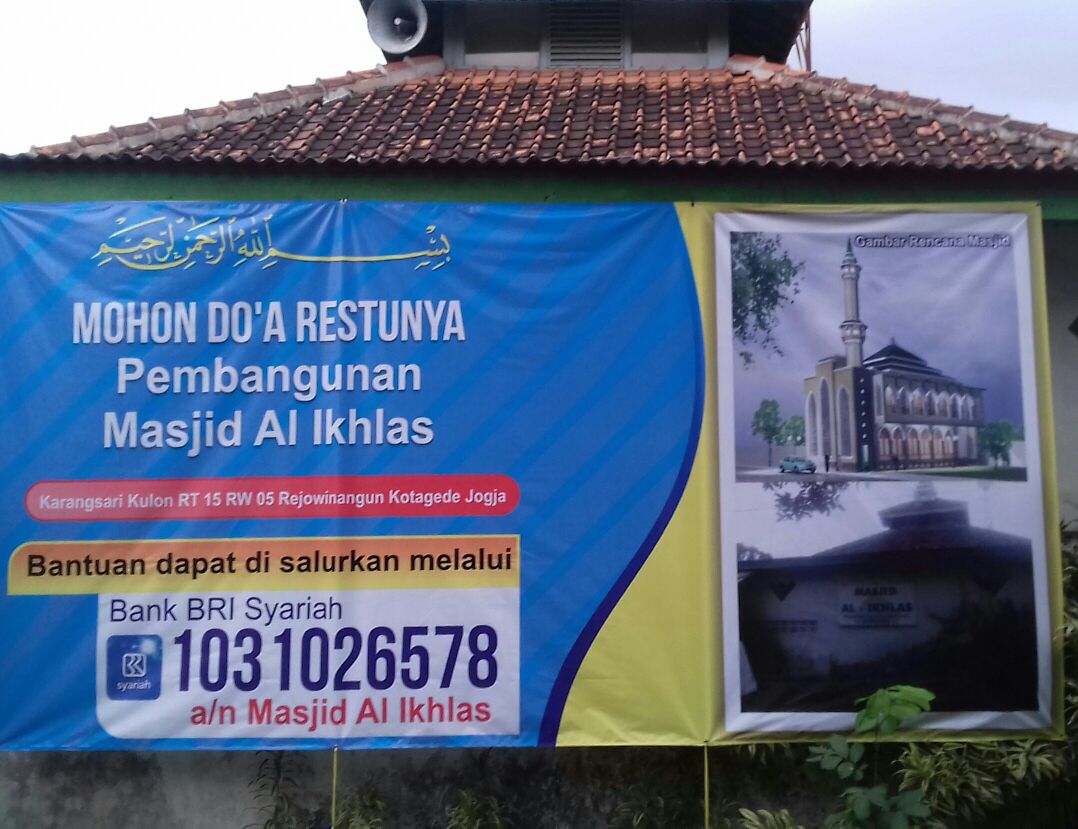 Spanduk Pembangunan Masjid Cdr Ruang Ilmu