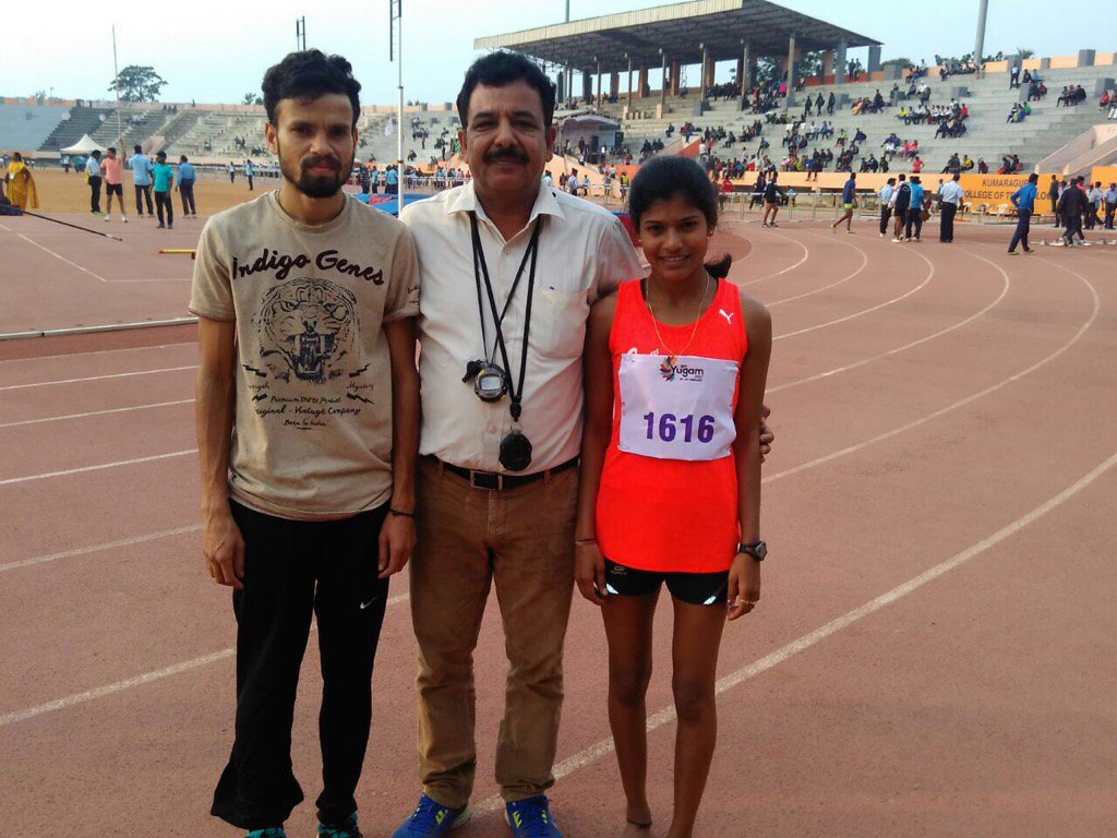 ShrimantManey's tweet photo. Big Day for #Nashik Athletes. Kisan Tadvi, Sanjeevani Jadhav bags Gold/New Univ Records in 5 km Run #coimbatore https://t.co/rJCqhxHtM3