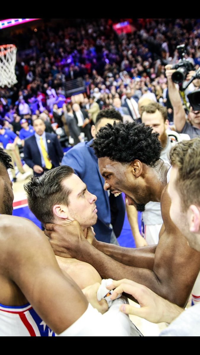 TheSixersFan's tweet photo. The face you make when your team is too good and it messes with your lottery odds #twoMVPs #nbavote Joel Embiid https://t.co/mfq67BGoUp