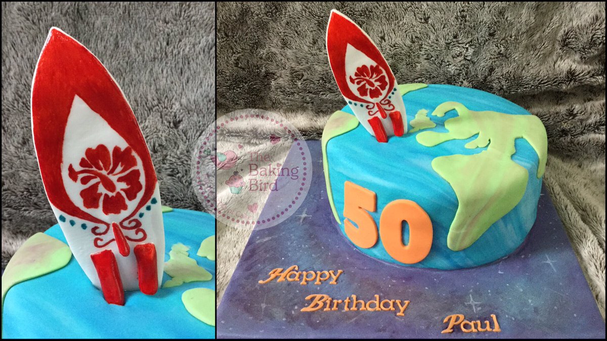 Cake for a Cornish surfer who surfs all around the world. #cornwall #surfing #cake