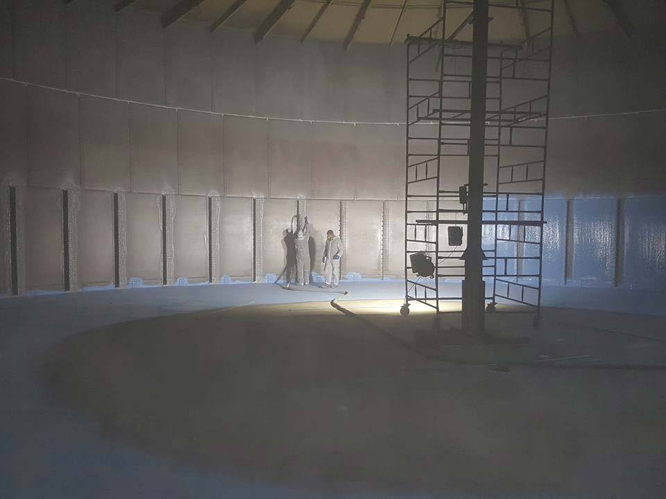 LINEXNorthDevon's tweet photo. The protection of the walls of the water tower by Israeli company mekorot #LINEX https://t.co/okzN2Pgaqb