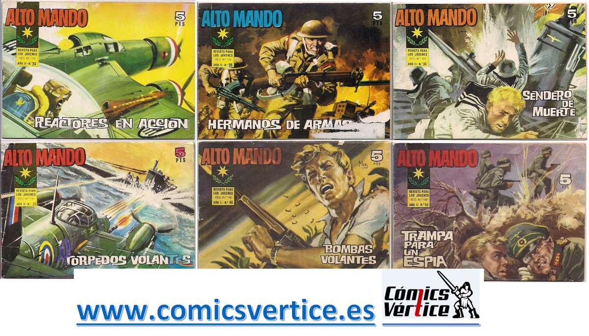 Alto mando, #ibero #mundial, publicado en los 60 y alcanzando 88 ejemplares. Disponible en #cómics #vértice. 
comicsvertice.es/index.php?id_c…