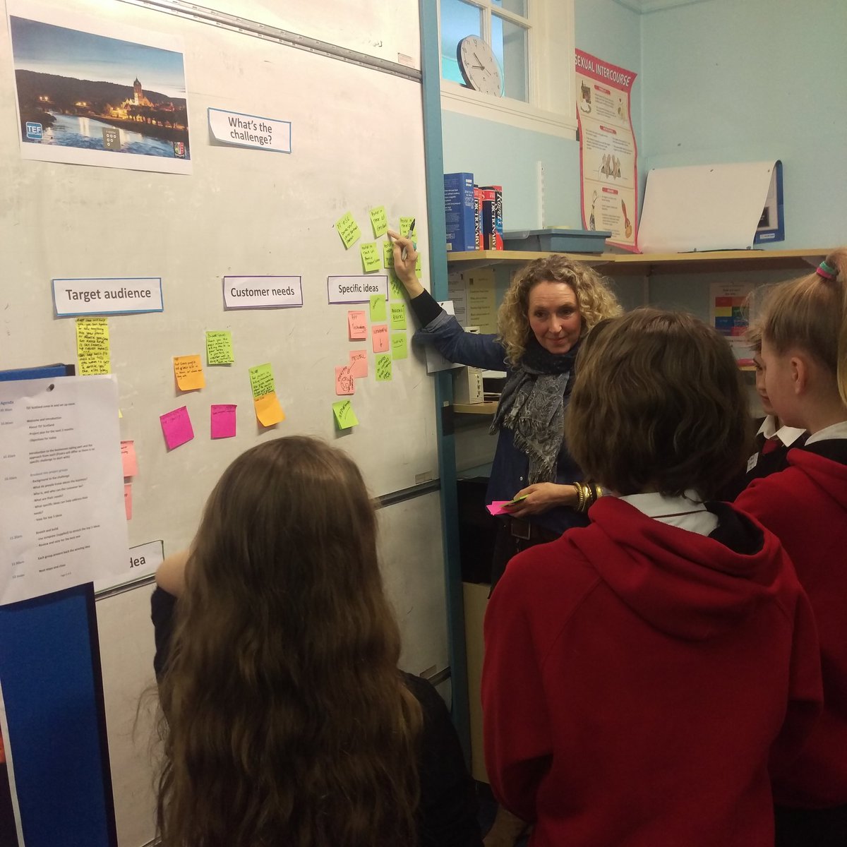 tefscotland's tweet photo. Brainstorm with @LiveLoveFindra! Lots of interesting ideas from our entrepreneurs #poweredbykids #madeinscotland https://t.co/KFNRI5kwu5