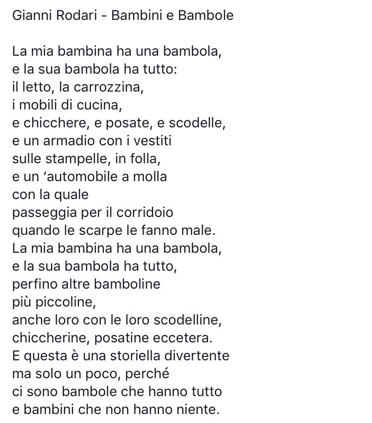 Un pensiero a tutti i #bambini dal ns cuore 😍 con le parole di #GianniRodari che apprezziamo sempre molto ❤️