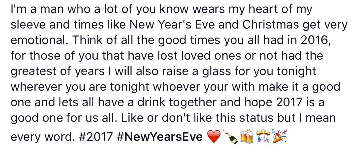 Happy new year to you all love and best wishes have a good one 🍾❤️🎉🎊 #2017