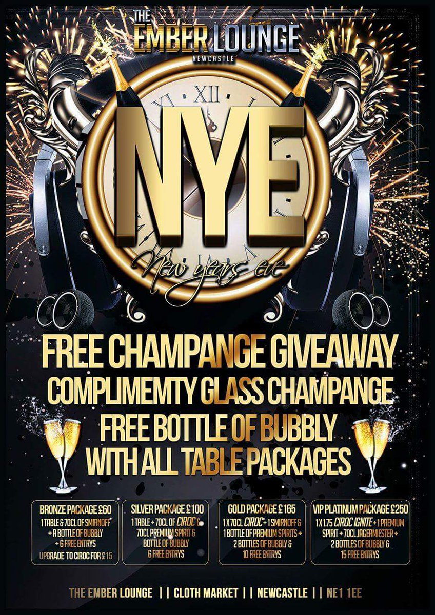 The Ember Lounge NCL (@embernewcastle) on Twitter photo why not book one of our table packages tonight #nye2016 #NewYearsEve @welovencl <a href="/NewcastleNE1/">Get Into Newcastle</a> <a href="/SuperNcl/">Super Newcastle</a> <a href="/EmberNewcastle/">The Ember Lounge NCL</a> <a href="/PartyNewcastle/">Entertainment NCL</a> why not book one of our table packages tonight #nye2016 #NewYearsEve @welovencl <a href="/NewcastleNE1/">Get Into Newcastle</a> <a href="/SuperNcl/">Super Newcastle</a> <a href="/EmberNewcastle/">The Ember Lounge NCL</a> <a href="/PartyNewcastle/">Entertainment NCL</a>