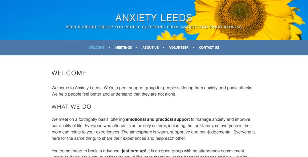 chrisworfolk's tweet photo. Check out our refreshed @AnxietyLeeds website. Updated info, new design, works great on mobile. https://t.co/fO8VkdekKS https://t.co/WfgVunLd8Y