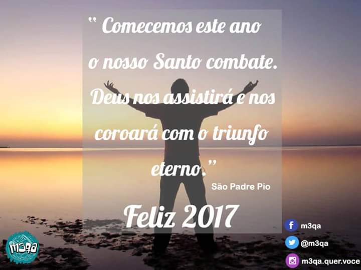M3QASJE's tweet photo. Em ordem de batalha!
Feliz ano novo!
Feliz 2017!
#anomariano #juventudecatolica #M3QA https://t.co/2KmaaesNaj