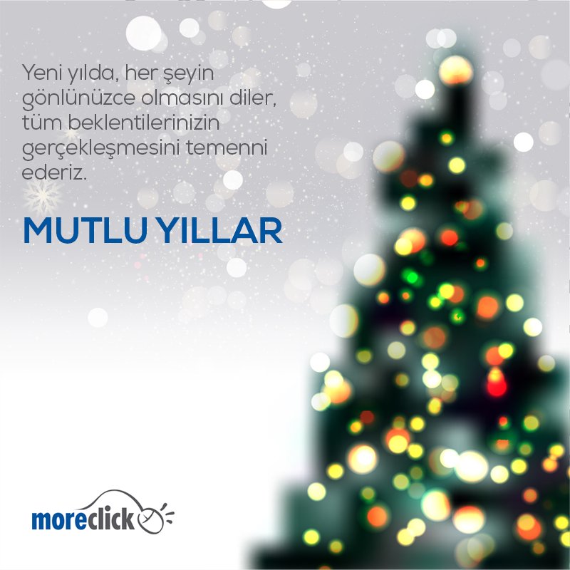 MoreClick's tweet image. Yeni yılda, her şeyin gönlünüzce olmasını diler, tüm beklentilerinizin gerçekleşmesini temenni ederiz. #MutluYıllar