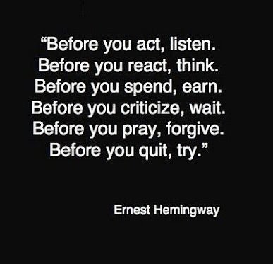 Ramzibell's tweet photo. Antes de hablar, ¡Escucha!
Antes de actuar, ¡Piensa!
Antes de criticar, ¡Examínate!
Antes de orar, ¡Perdona!
Antes de rendirte, ¡Intenta! https://t.co/AmVQSk91RF