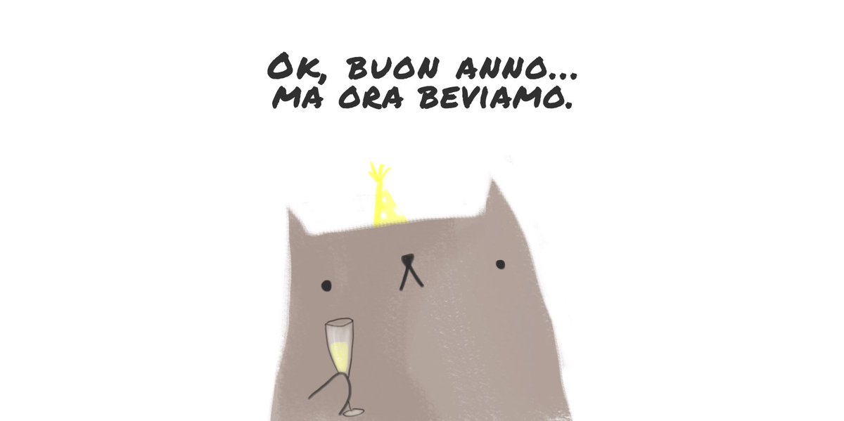 forseartdesign's tweet photo. Augura anche tu #buonanno con il gatto cinico di #forseartdesign!

#buon2017 #addio2016 #beviamo #happynewyear https://t.co/syGHHimrCs