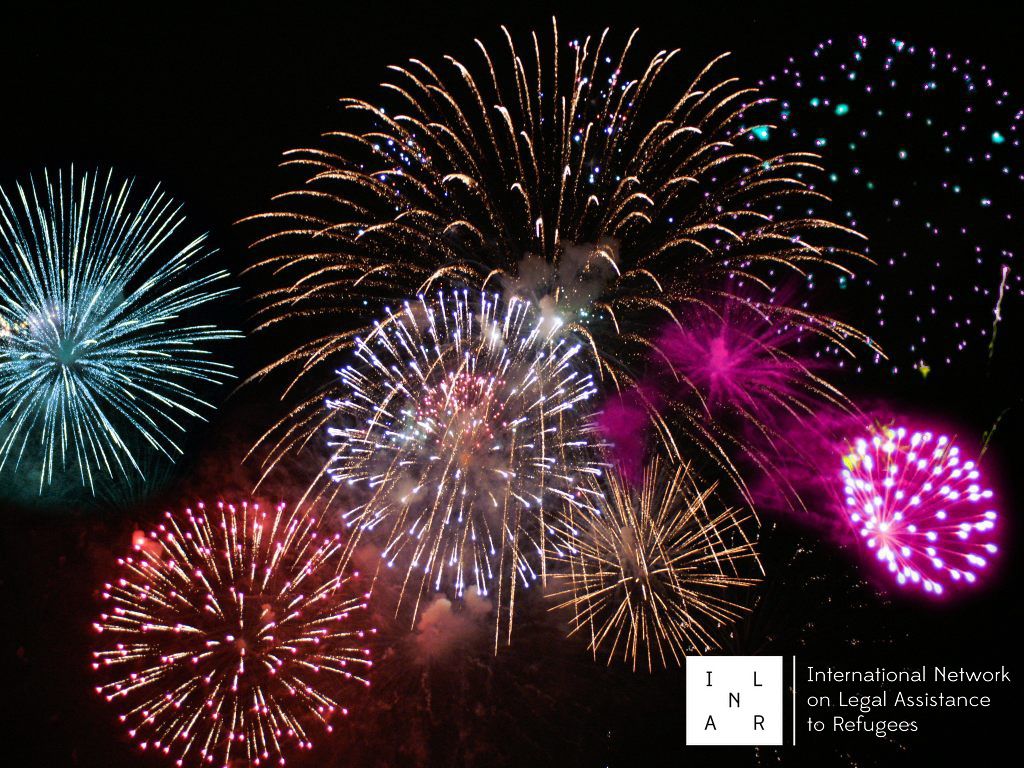 INLAR_2016's tweet photo. May the New Year of 2017 bring peace to the Middle East, while INLAR will continue working to widen access to legal assistance to refugees! https://t.co/cs9AQMpiAF