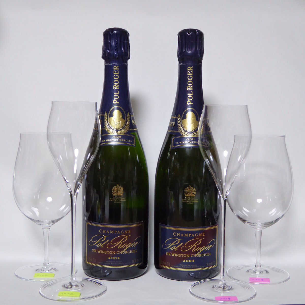 wine_rouken's tweet photo. ポル・ロジェのサー・ウィンストン・チャーチルの2002年と2004年の飲み比べ!
グラスはロブマイヤーのバレリーナNoⅣとシャンパン・チューリップBを使用。
#Champagne
#自宅シャンパーニュ
#ポル・ロジェ
#LOBMEYR
#Pol_Roger https://t.co/StHhQdqD2Z
