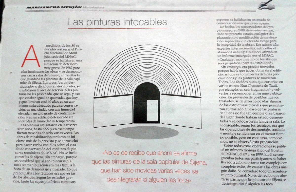 Acabo el año, cómo no, con #Sijena. Y con datos sobre esa supuesta imposibilidad de mover las pinturas murales. En <a href="/heraldoes/">Heraldo de Aragón</a>. Salud!