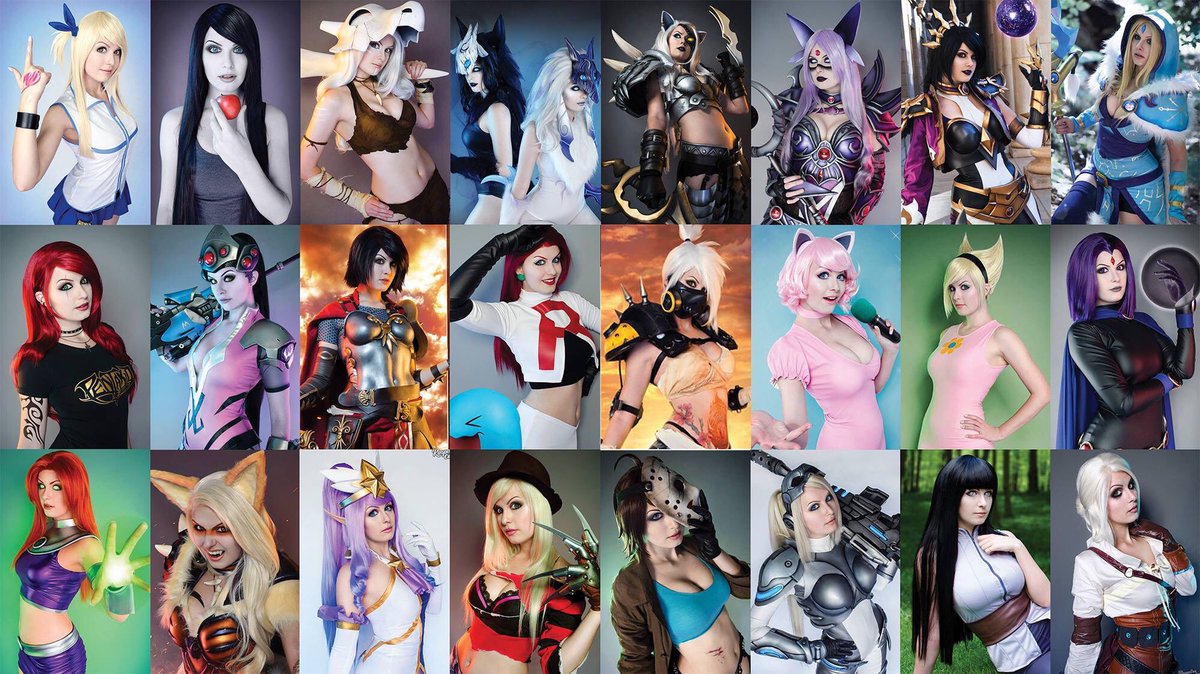 KinpatsuCosplay's tweet photo. All my cosplays from 2016! It's been a good year :D https://t.co/58DsJQAqbC