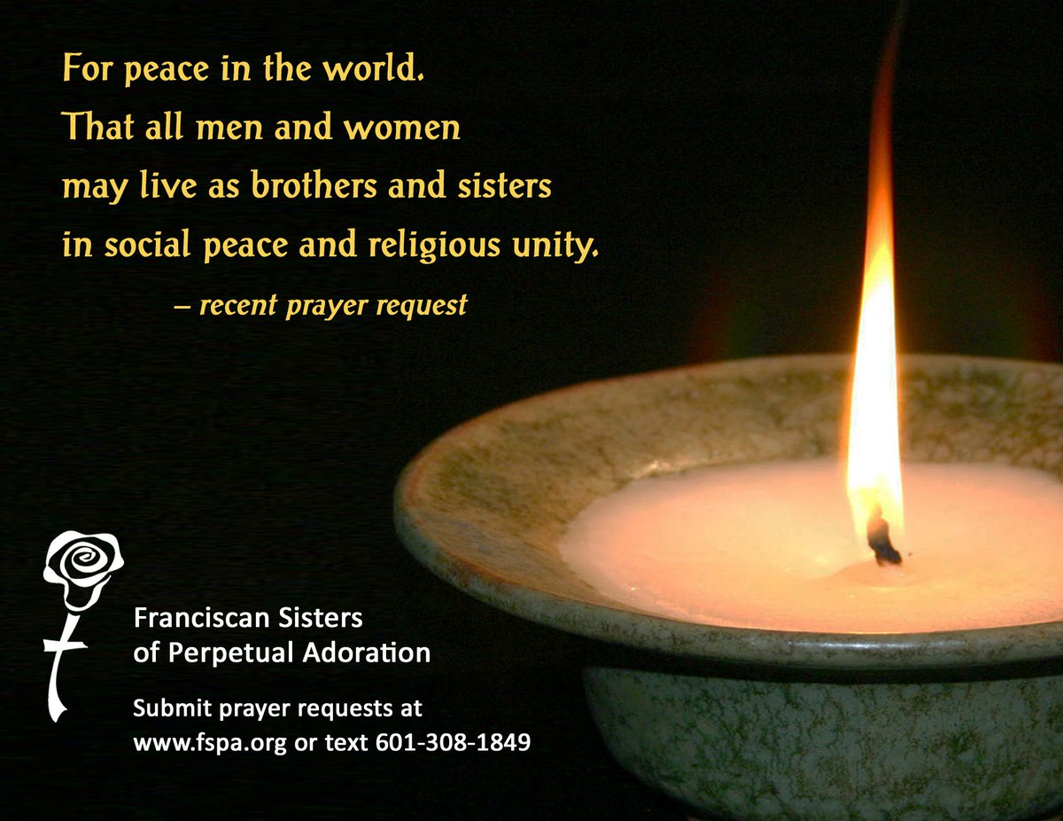 FSPAtweets's tweet image. #Peace #Prayer #ReligiousUnity #NewYearBlessing