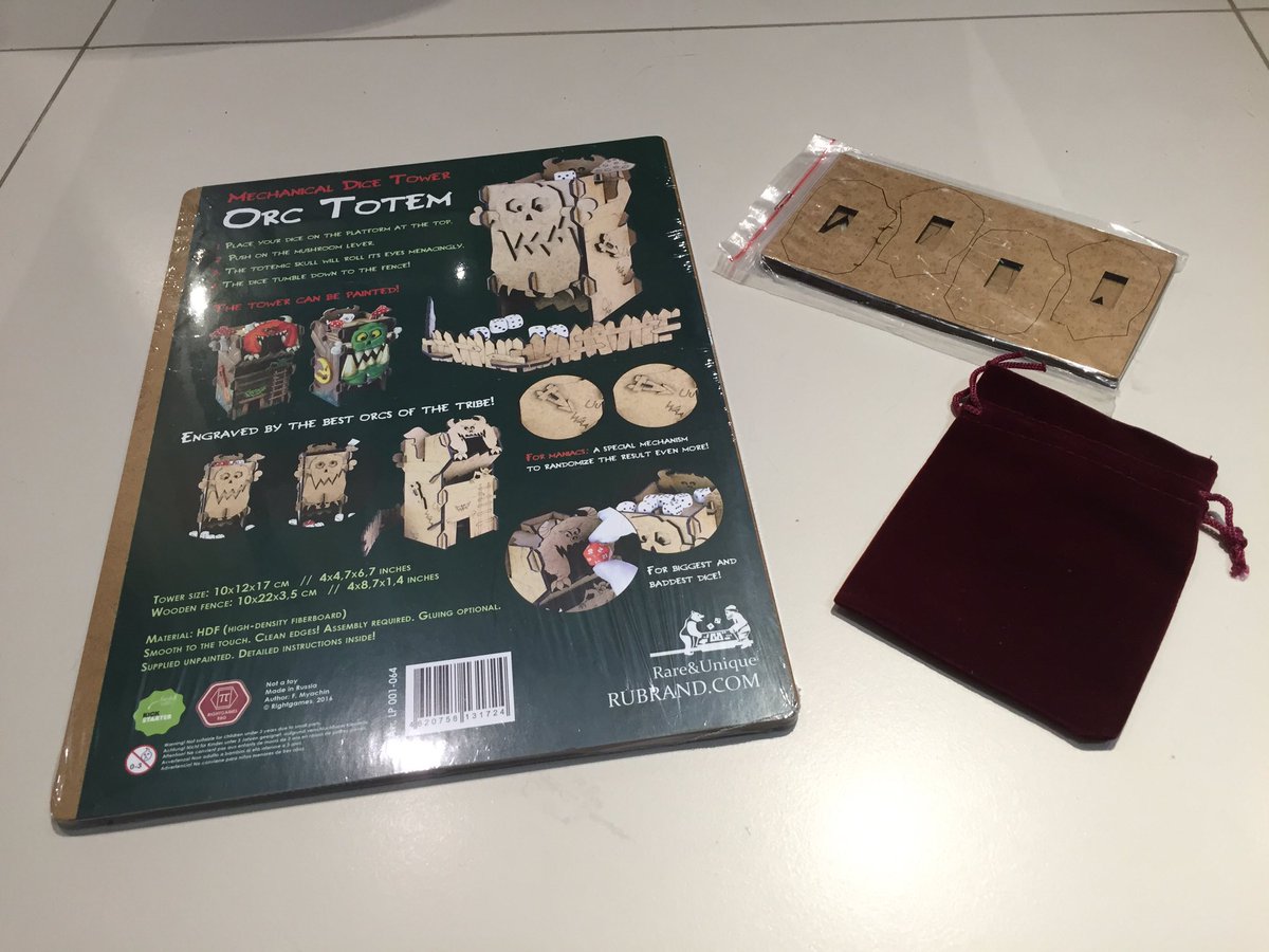 gamermins's tweet photo. Finally got my Orc mechanical dice tower and am so happy with how it's easily put together! https://t.co/rxjVWYmQt5
