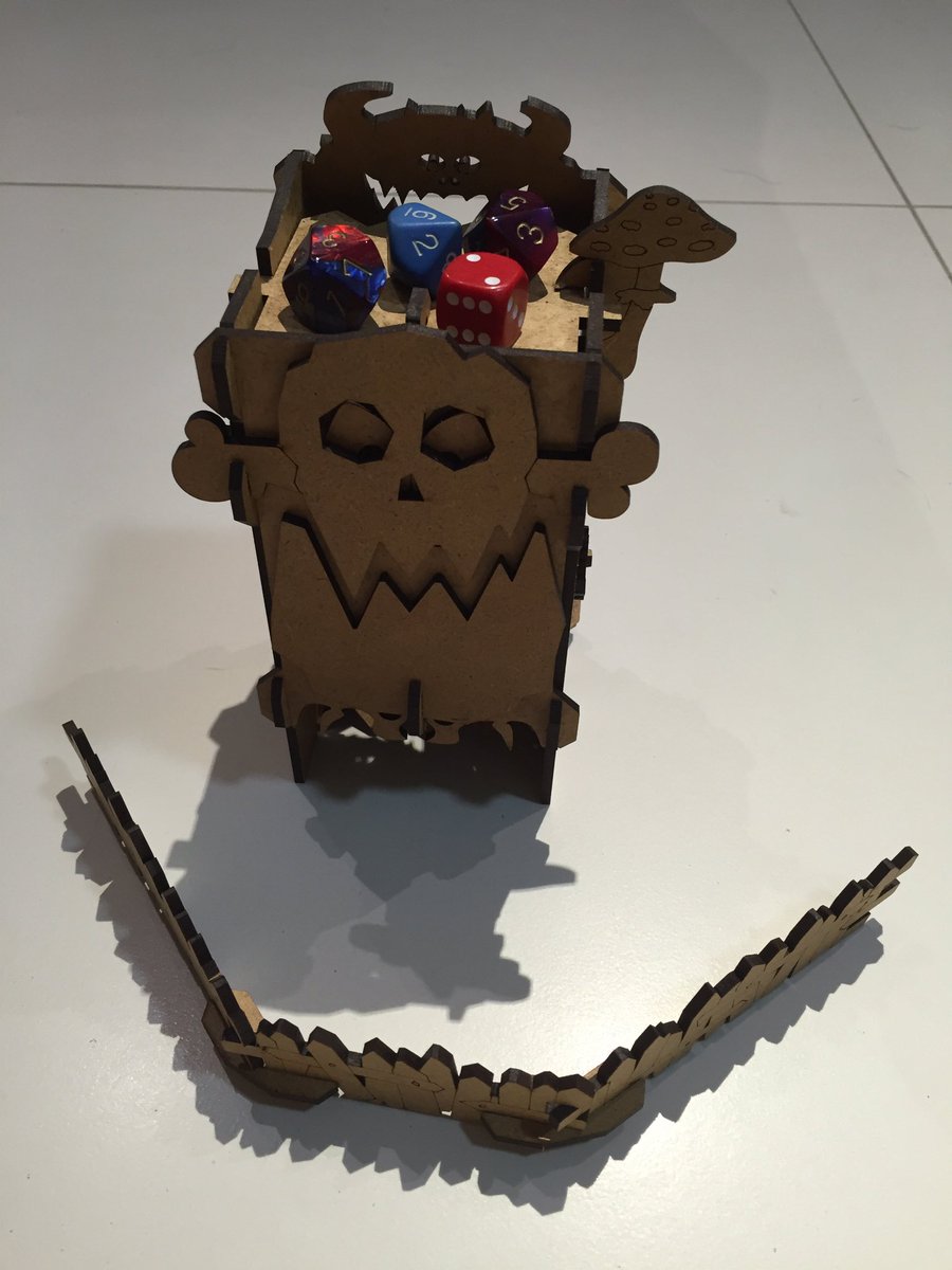 gamermins's tweet photo. Finally got my Orc mechanical dice tower and am so happy with how it's easily put together! https://t.co/rxjVWYmQt5