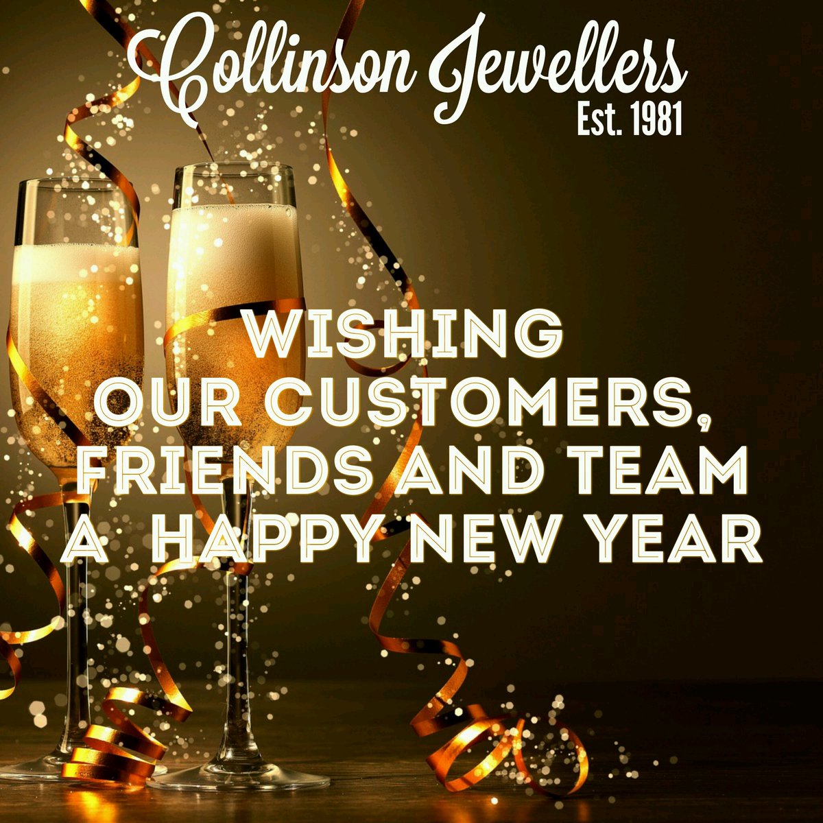 Wishing you all a very happy new year from all the team at Collinson Jewellers #collinsonjewellers #sunderland