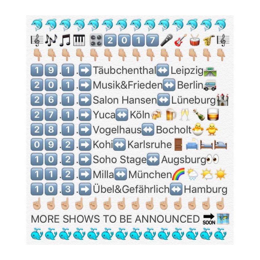 Our main resolution for the new year? Showing up in a place near you to bring back the heat! See you in 2017!!! tix: goo.gl/7kOCnK