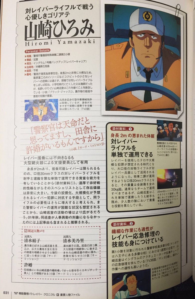 トーガ Ar Twitter 年越すまでにに300rt来なければ俺の嫁 特車二課が誇る大天使 山崎ひろみちゃんは私がいただきますね