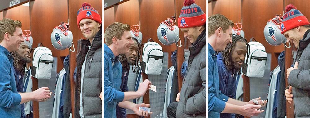 Performing some card magic to TB12 #GoPats