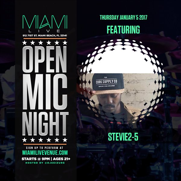 MarkGeez_'s tweet photo. I'm performing at Miami LIVE Open Mic 1/5/17! For tickets: https://t.co/2DJZlZtqt2 #Coast2Coast https://t.co/tWFjy13Fwb