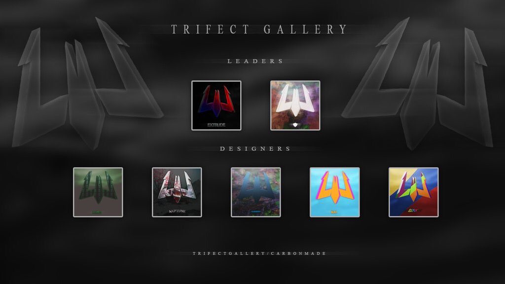 TrifectGallery's tweet image. Official 2017 Lineup by @TumbzyDesigns