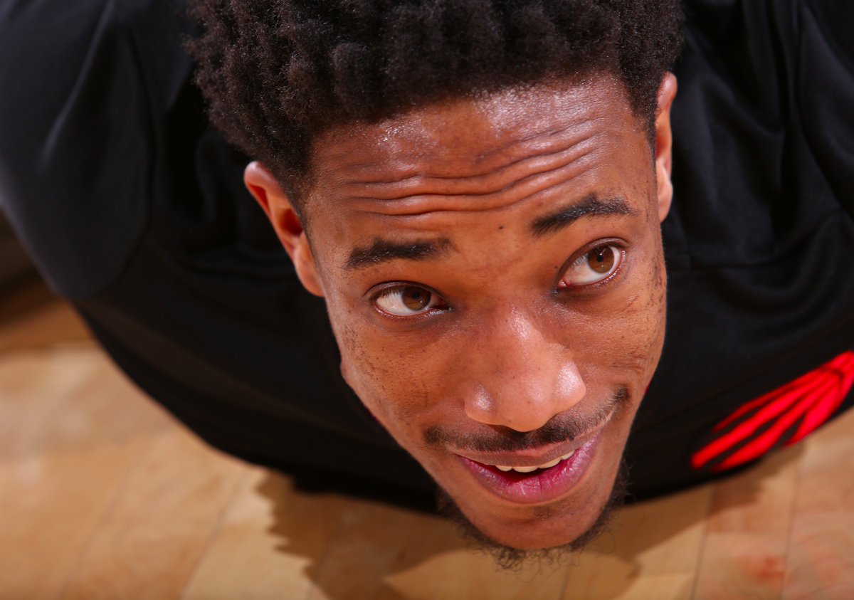 Raptors's tweet photo. DeMar DeRozan in 2016-17:

27.4 ppg | 5.2 rpg | 48% fg

That's @NBAAllStar worthy to us. RT if you agree. #NBAVote https://t.co/3aDq6o1Boo