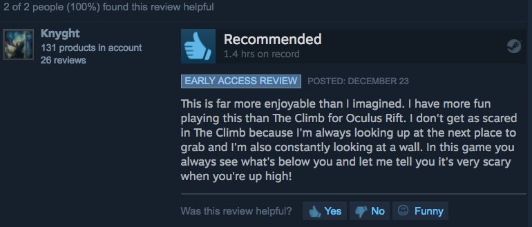 SoCalVR's tweet image. Holy sweet review Batman! If you like The Climb, you just might develop a sweet tooth for Sweet Escape VR: ow.ly/J3a1307zE0D #theclimb