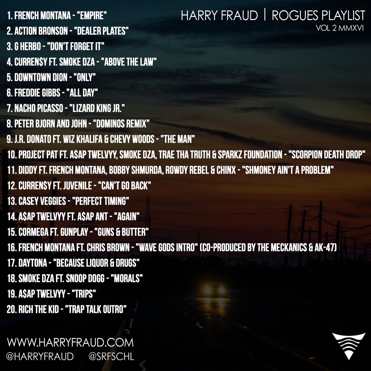 HarryFraud's tweet image. Rogues Playlist Vol. 2 • Out Now 🌊
soundcloud.com/harryfraud/set…