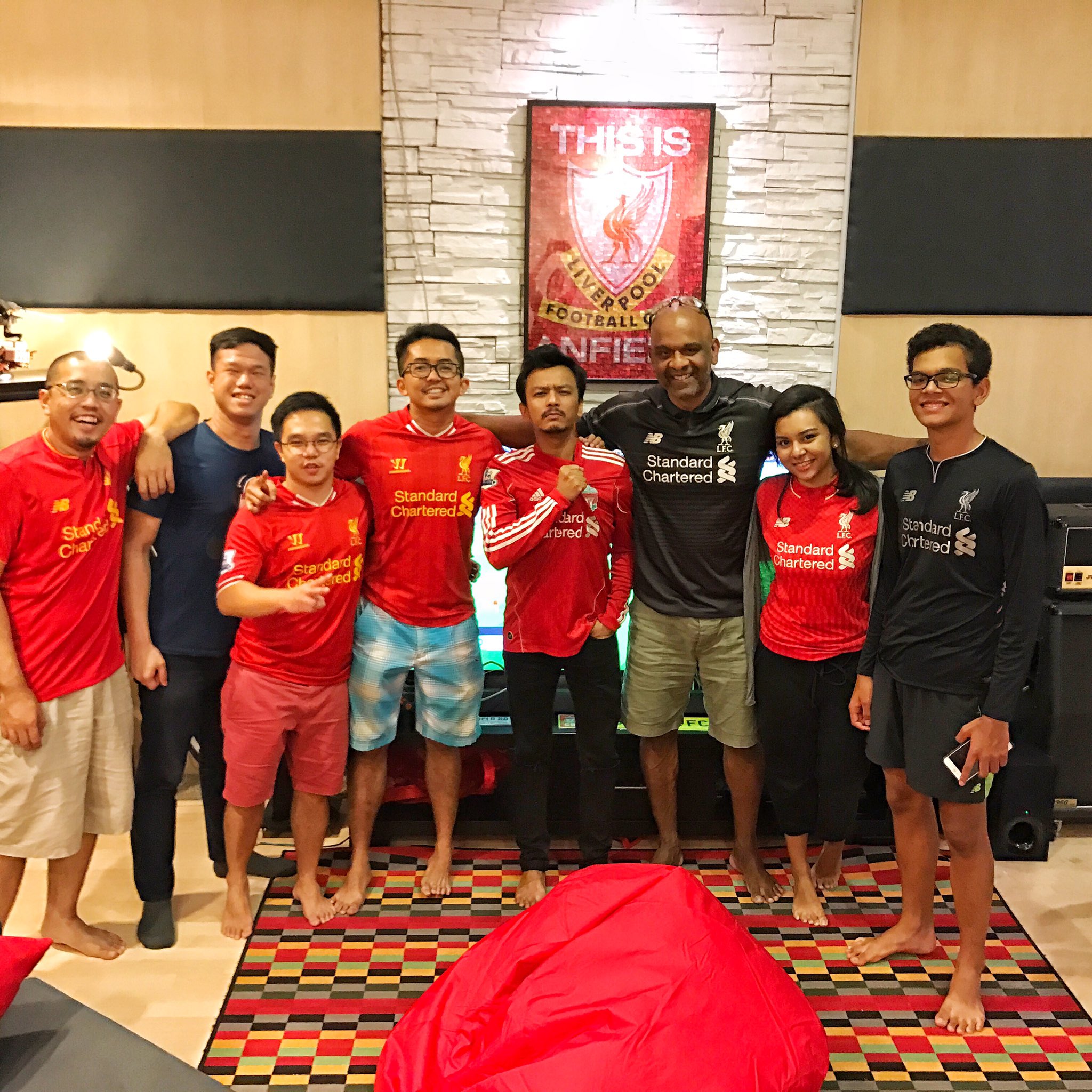 Jake Abdullah On Twitter What A Way To Start The Year My Kids Larissa And Adam Watched The Game With Faizal Tahir At Our Ttdi Anfield Till The Next Game