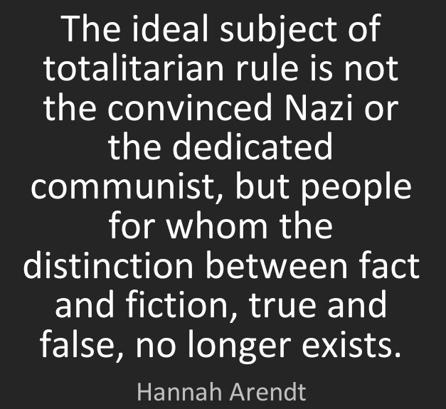 Trump's ignorance won't neuter his fascism. His rabid idolators are gullible zombies who feed &amp; thrive on lies. He's their Dr. Frankenstein.