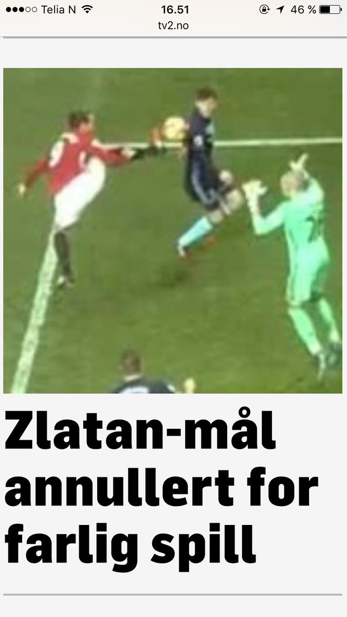 christineei's tweet image. Det er så feil! Zlatan er "langt" frå Valdes. Hadde vore eit flott mål ditta
