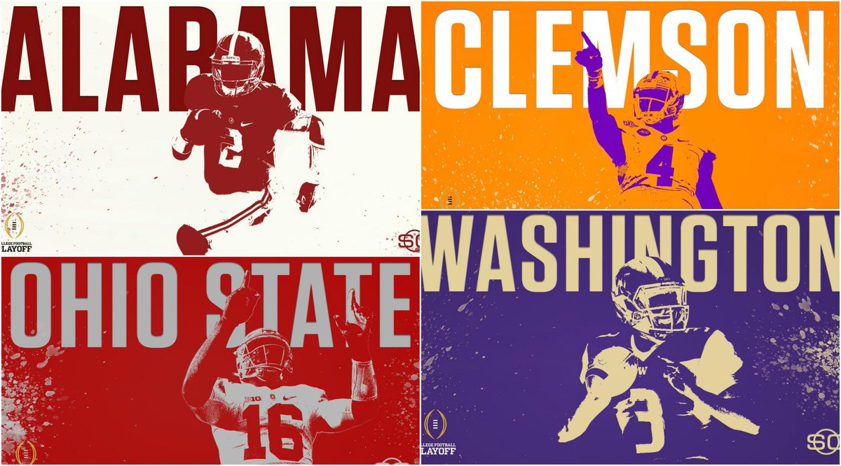 SportsCenter's tweet image. Today's the day. Who ya got? #CFBPlayoff