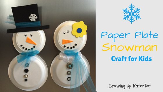 Paper Plate Snowman: #Craft for Kids! #diy #kidsactivities ow.ly/XiceU