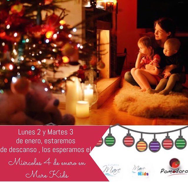 eventomare's tweet photo. El día lunes 2 y martes 3 de enero estaremos de descanso volvemos el miércoles 4 en #marekids https://t.co/AC8I185ug6