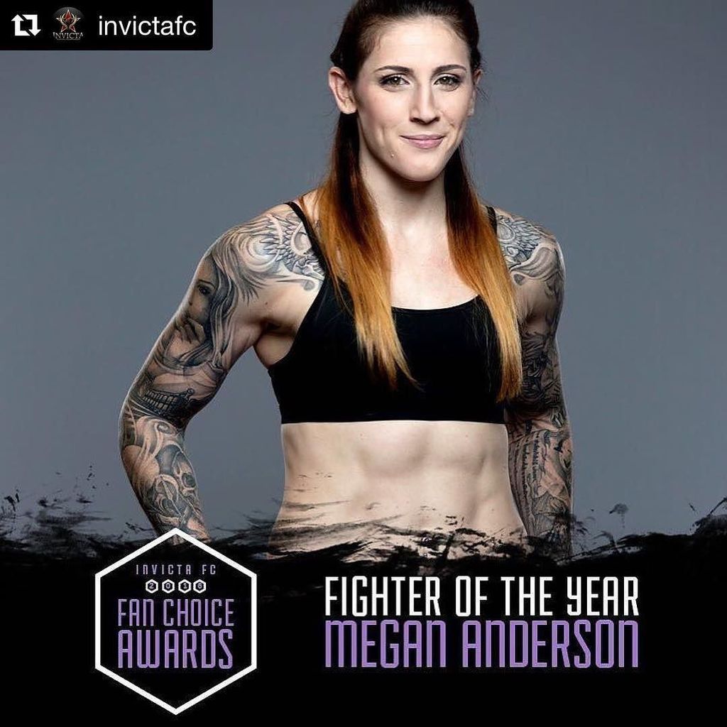 PowerAthleteHQ's tweet photo. FUCK YEAH!! InvictaFC's Fighter of The Year goes to Megan Anderson [@MeganA_MMA]. #PowerAt… https://t.co/FaqstXnaq1 https://t.co/CM4zLm0CtT