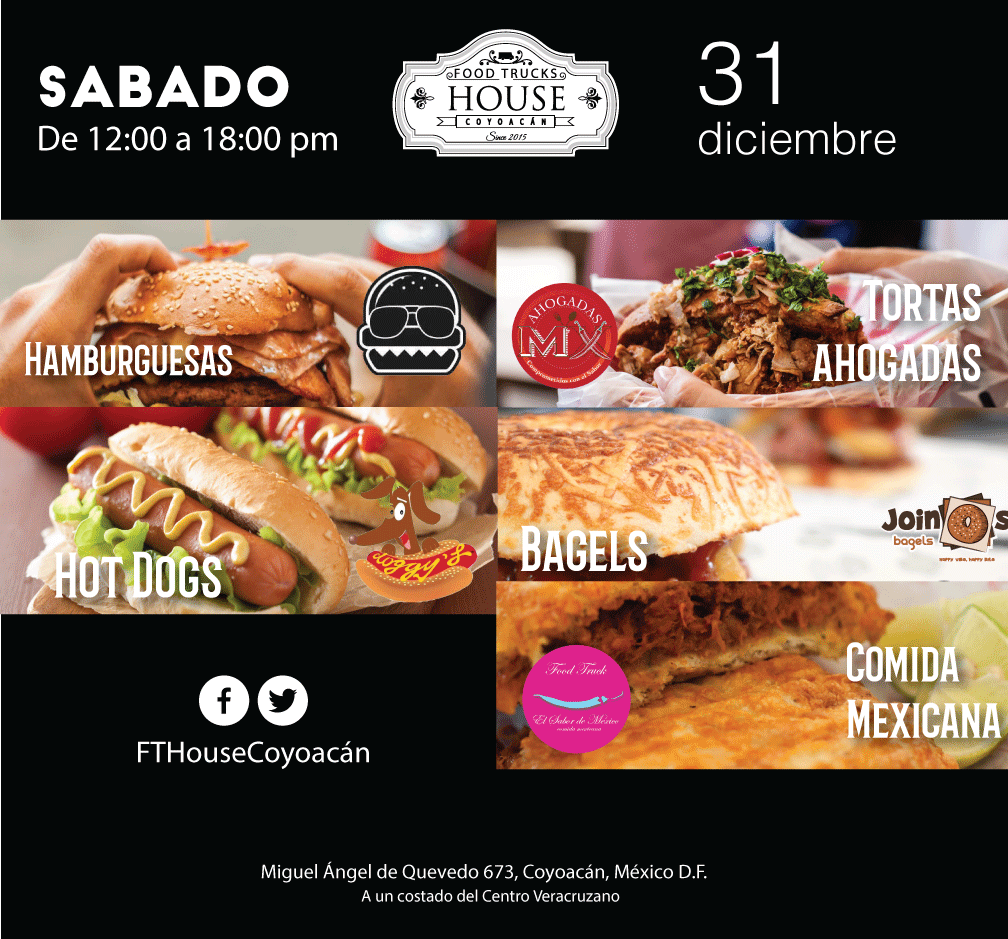 La última y nos vamos...del año. 

Te esperamos de 12 a 6 p.m. y recuerda que mañana descansamos.