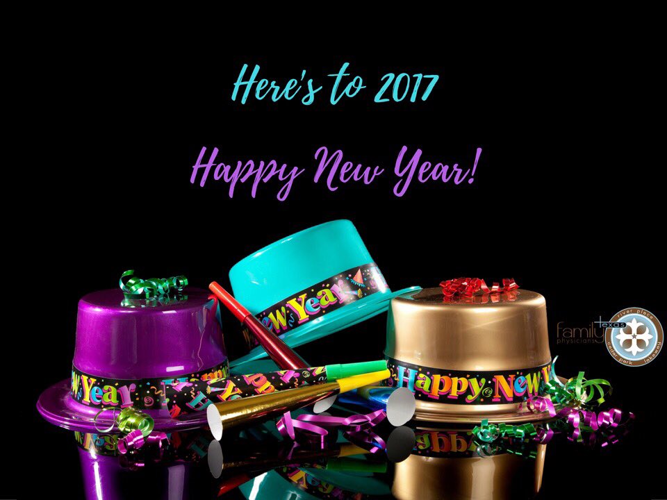 TFPhysicians's tweet photo. Happy New Year from all of us at Texas Family Physicians! We're wishing you all a happy and healthy 2017. https://t.co/NCfoP1yw3q