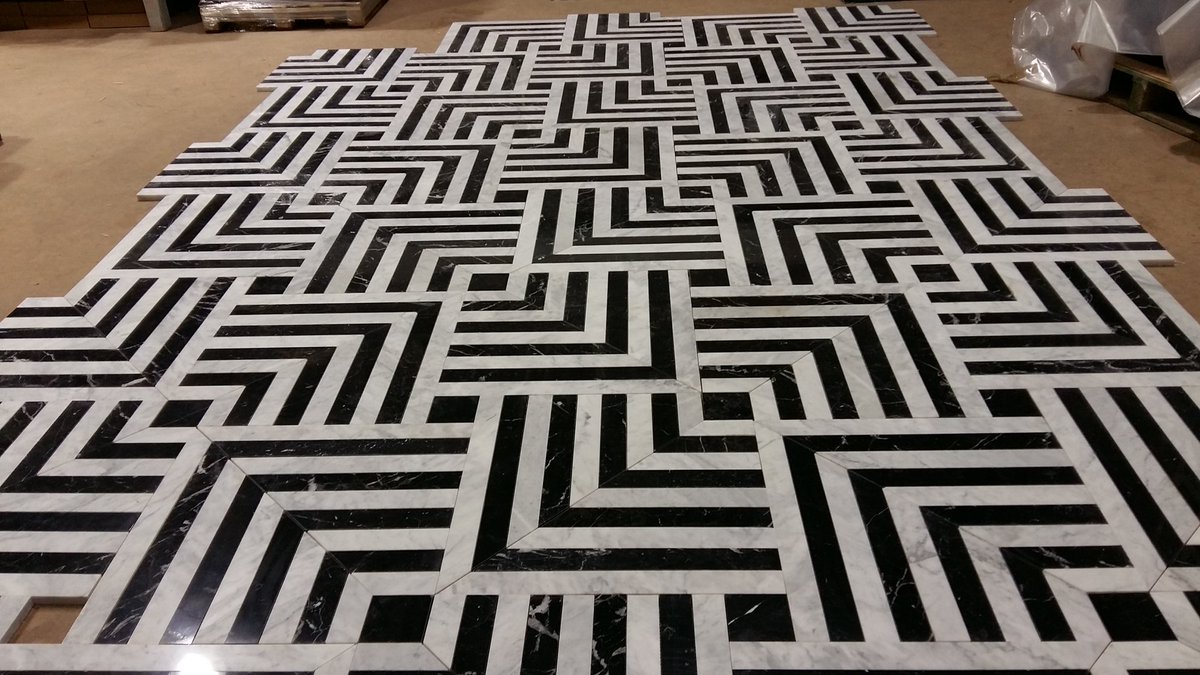 armatile's tweet photo. We were busy in #Armatile this week manufacturing these #Illusion Design Panels from 20mm marble for a client's new project https://t.co/sg1J72ZKt6