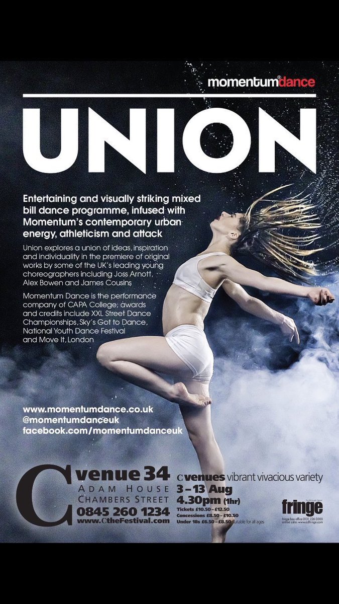 momentumdanceuk's tweet photo. #momentummemories2016: August- 10 Amazing days & nights performing #edfringe2016 Stunning new works & fantastic audiences! https://t.co/sqf42EW8eM