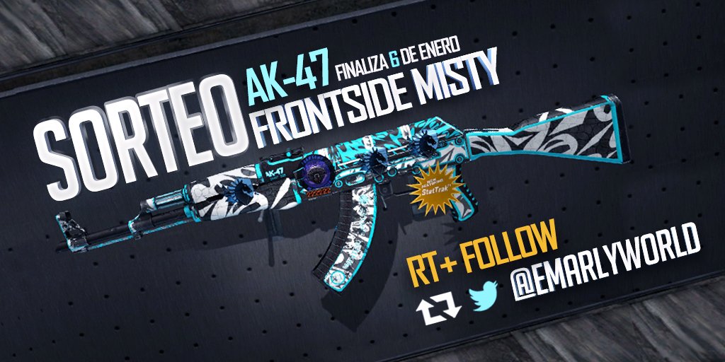 emarlyworld's tweet image. 🎁SORTEO AK-47 | Frontside Misty🎁
🔹StatTrak™ (Well-Worn)🔹

Instrucciones:
➡ RT + Follow @emarlyworld 

📆Hasta el 06/01📆 

🎊FELIZ AÑO NUEVO!🎊