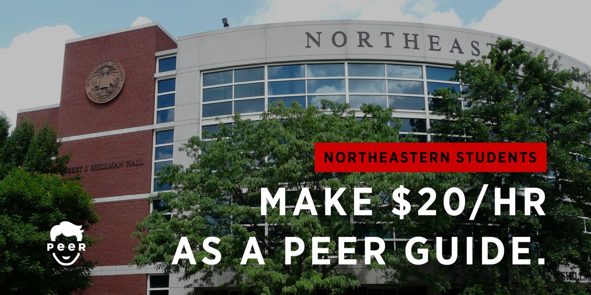 FindYourPeer's tweet photo. Get the PEER app and sign up as a Guide at https://t.co/T69F976u9I.
#Northeastern #College #CollegeTour #CollegeVisit #PEER #FindYourPeer https://t.co/4AZQLl2zrZ