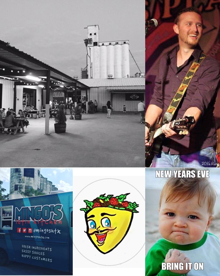 We're open today, #NYE, 12pm-3pm! <a href="/PockettoMe/">POCKet to Me</a> &amp; <a href="/MingosHTX/">Mingos Latin Kitchen Food Truck and Catering</a> food trucks on site &amp; @ChrisBoiseMusic live! Over 15 beers on tap! $10 admission