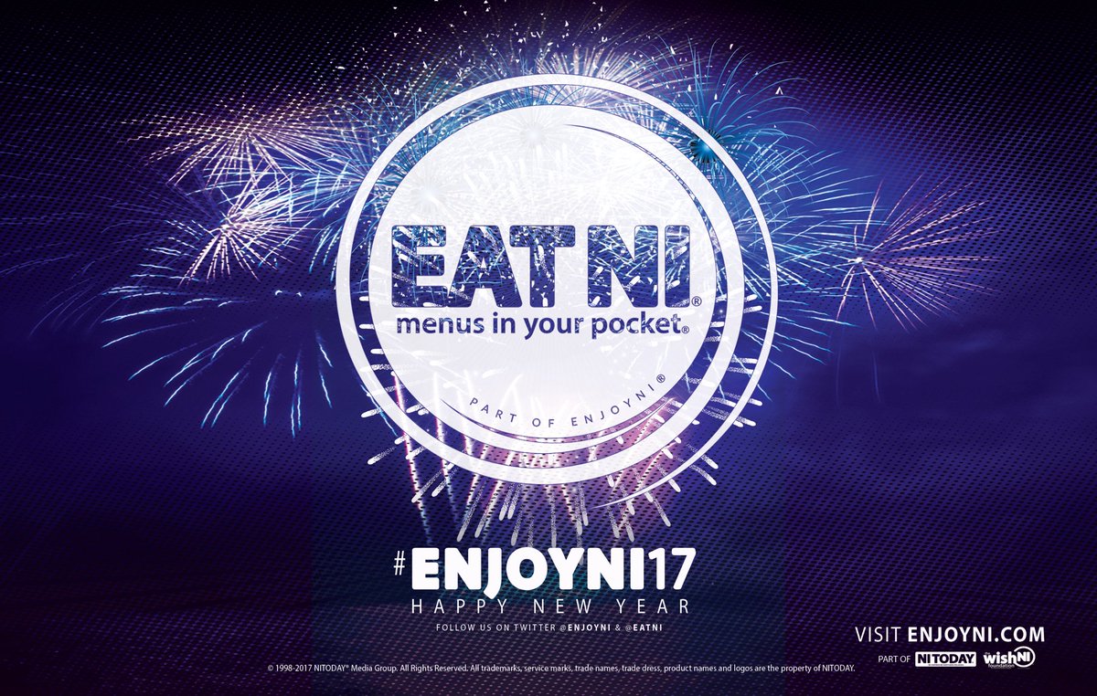 🍾🥂HAPPY NEW YEAR FROM EVERYONE AT #ENJOYNI 🍾🥂

WISHING YOU ALL A TASTY 2017 WITH <a href="/EatNI/">E A T  N I</a> #ENJOYNI17 #EATNI